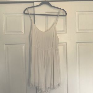 Fringe bottom romper from UNIF